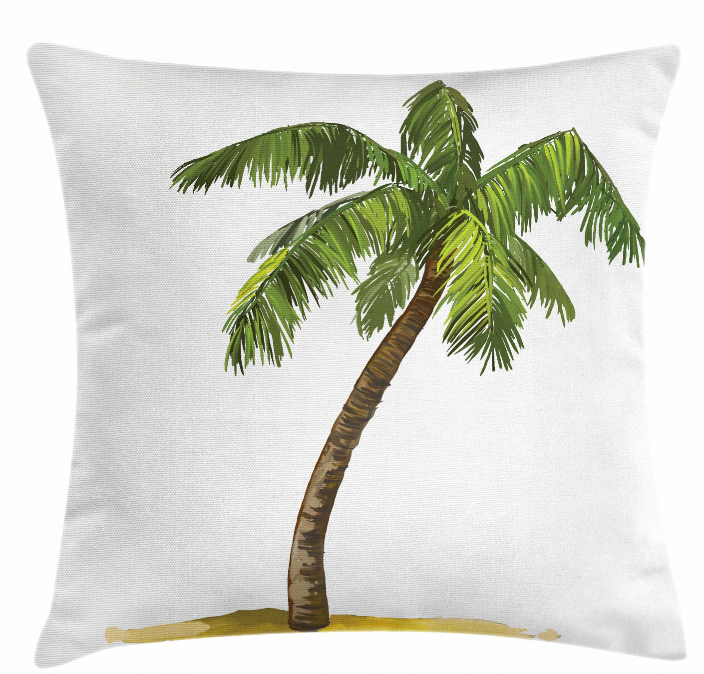 Ambesonne Cartoon Palm Tree Floral Indoor Outdoor 36 Throw Pillow Cover Wayfair